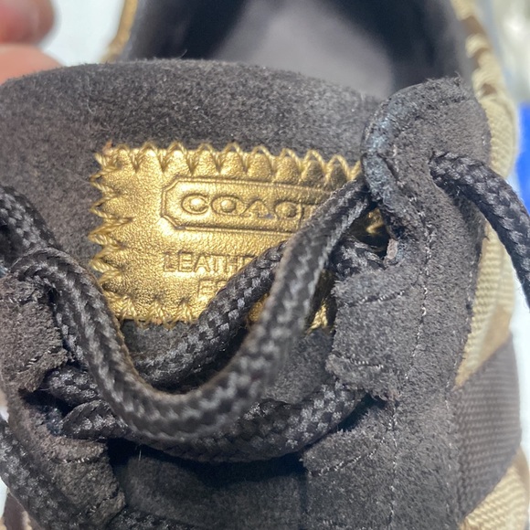 Coach Katelyn Gold/tan/dark brown shoes 9.5 M+🕶Quay Gradient Glow-up w case - Picture 5 of 17